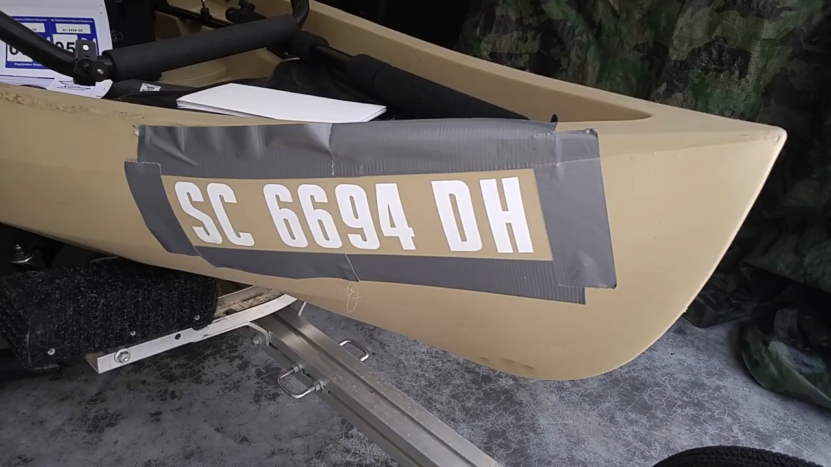 Kayak Registration Numbers